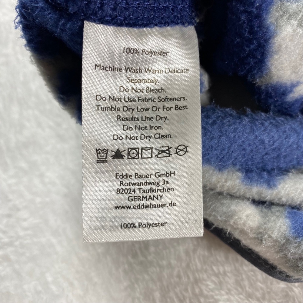 Eddie Bauer Men's Fleece Pullover Long Sleeve Mountain Camo Print Size 2XL - Picture 3 of 7